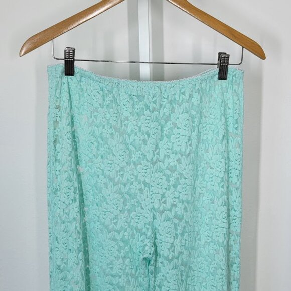 FREE PEOPLE all day lace flare trousers pants Sz M  NEW - Picture 5 of 7